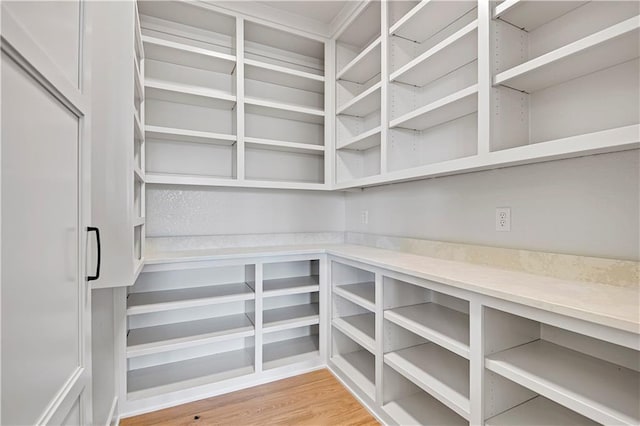 view of storage area