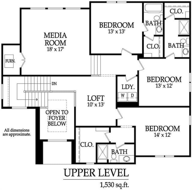 8009 Millridge St, Shawnee, KS 66220 - view of floor plan / room layout