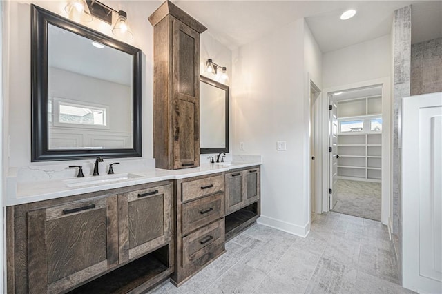 bathroom with vanity