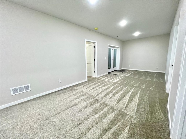 view of carpeted empty room