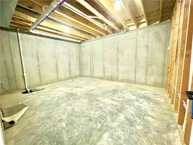 view of basement