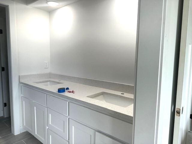 29613 W 196th St, Gardner, KS 66030 - bathroom with double vanity and tile patterned flooring