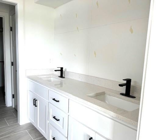 29613 W 196th St, Gardner, KS 66030 - bathroom featuring double vanity and tile patterned flooring