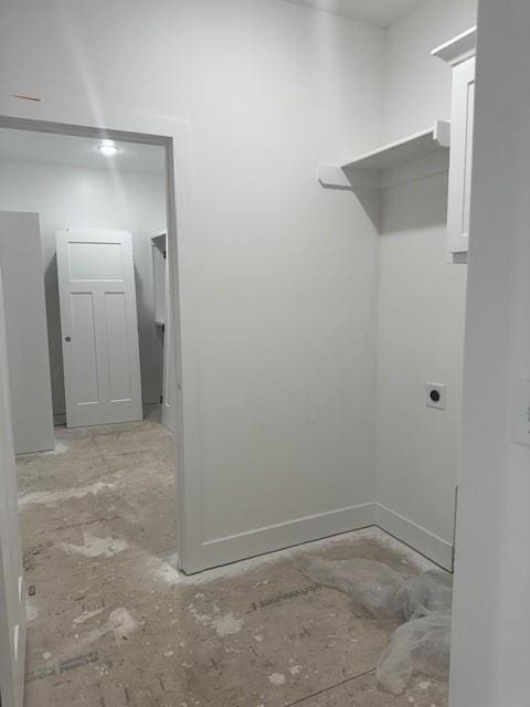29613 W 196th St, Gardner, KS 66030 - laundry room featuring electric dryer hookup and baseboards