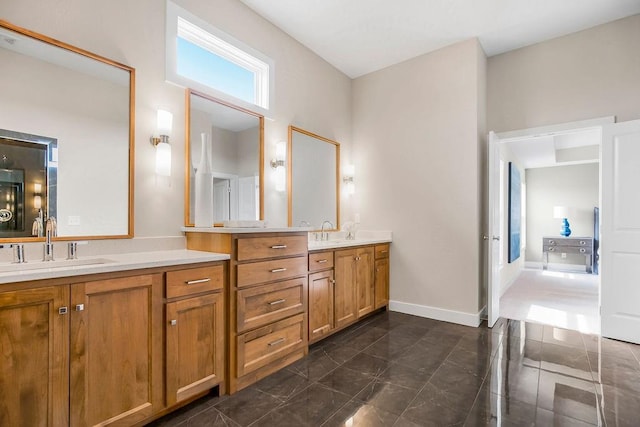 bathroom with vanity