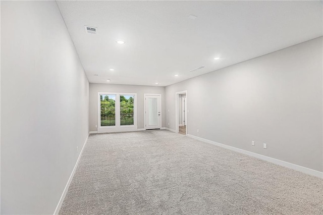 view of carpeted empty room