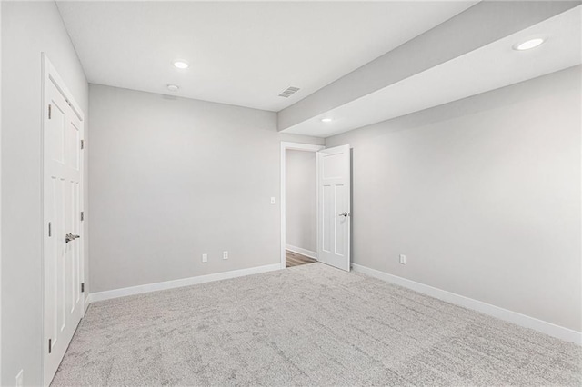 unfurnished bedroom featuring carpet