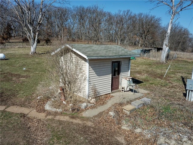 view of shed / structure