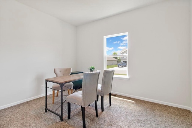 10298 Lucca Ln, Peculiar, MO 64078 - carpeted dining room with baseboards and a desk
