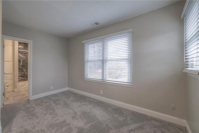 carpeted empty room featuring a healthy amount of sunlight