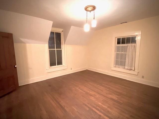 interior space featuring dark hardwood / wood-style flooring