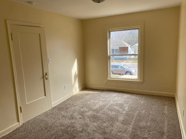 carpeted spare room with a wealth of natural light