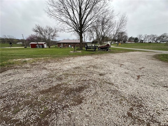 exterior space featuring an outbuilding