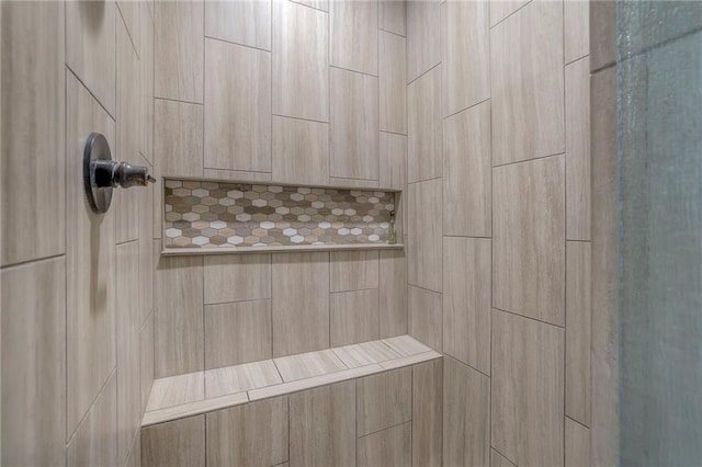 room details with tiled shower