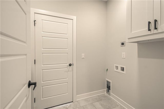 16615 NW 124th St, Platte City, MO 64079 - laundry area with cabinet space, hookup for an electric dryer, and washer hookup