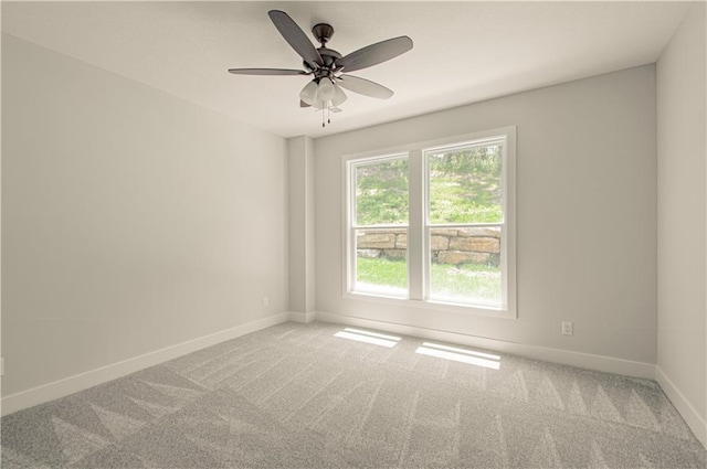 16615 NW 124th St, Platte City, MO 64079 - carpeted empty room with baseboards and ceiling fan