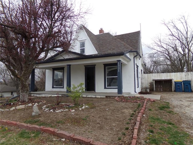 bungalow-style home featuring a porch