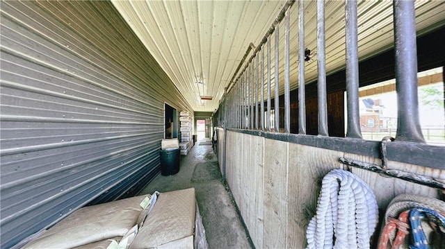 view of horse barn