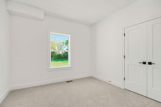 view of carpeted empty room