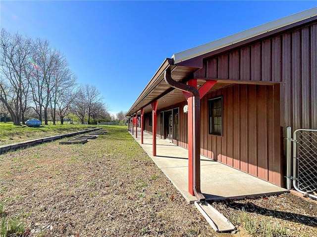 view of yard featuring central AC