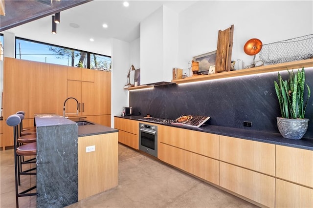 interior space with sink