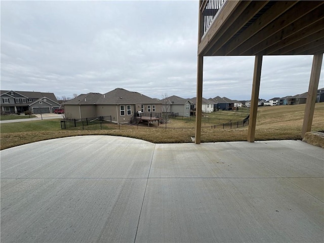 view of patio featuring a wooden deck