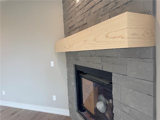 room details with wood-type flooring