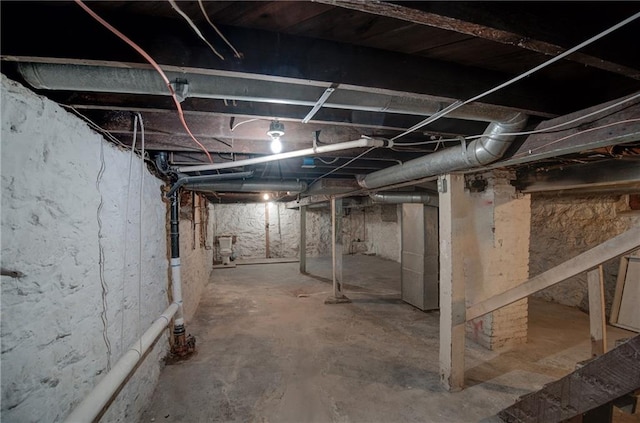 view of basement