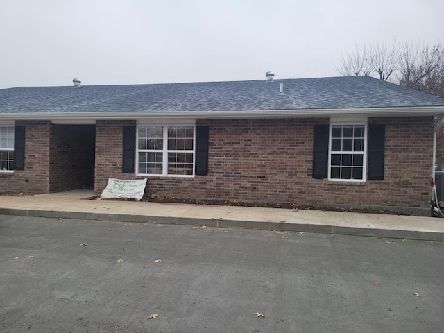 view of front of house with a patio area