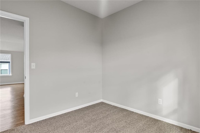 empty room featuring hardwood / wood-style floors