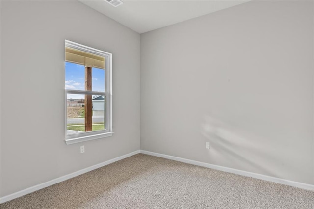 view of carpeted empty room