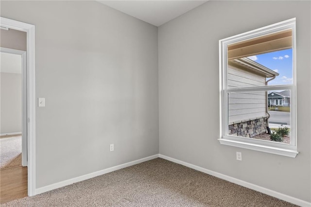 empty room with carpet flooring and a healthy amount of sunlight