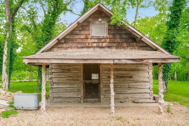 view of shed / structure