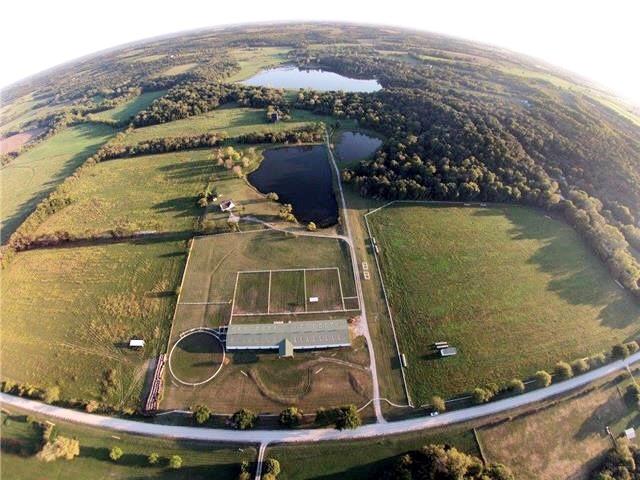 15523A W 303rd St, Paola, KS 66071 - birds eye view of property featuring a rural view and a water view