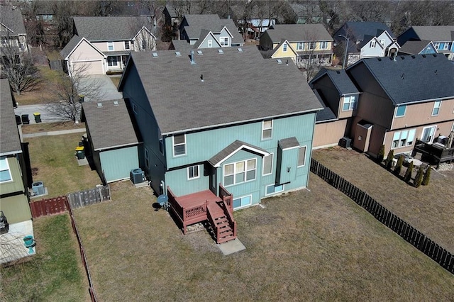 bird's eye view featuring a residential view