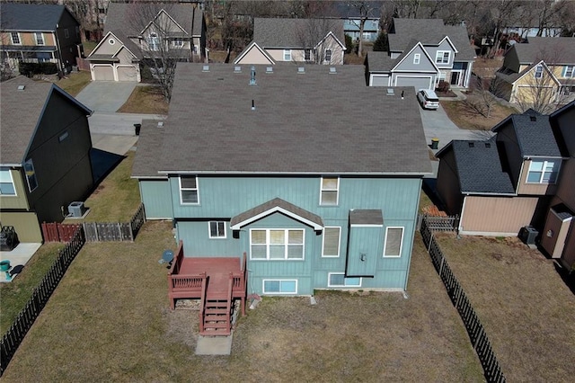 drone / aerial view featuring a residential view