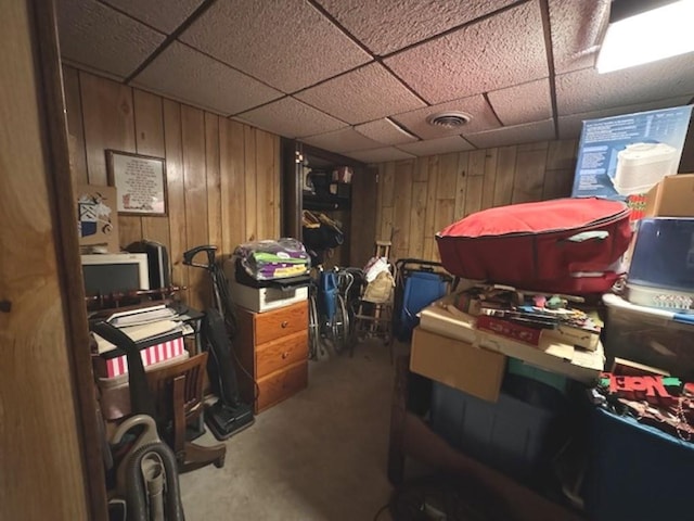 view of storage room