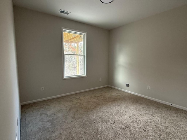 view of carpeted empty room