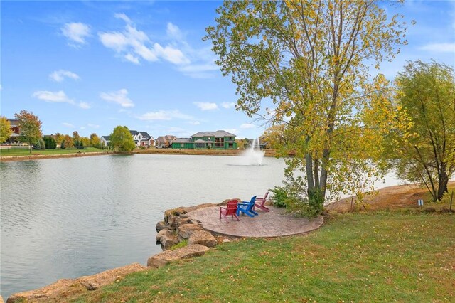 view of water feature