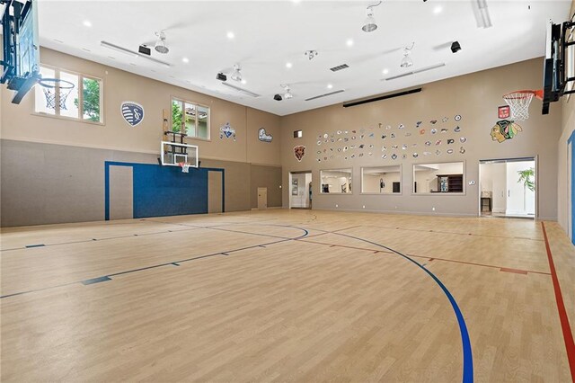 view of sport court featuring community basketball court