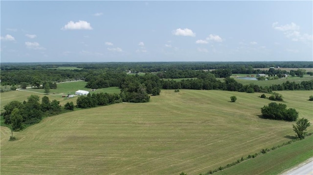 drone / aerial view featuring a rural view