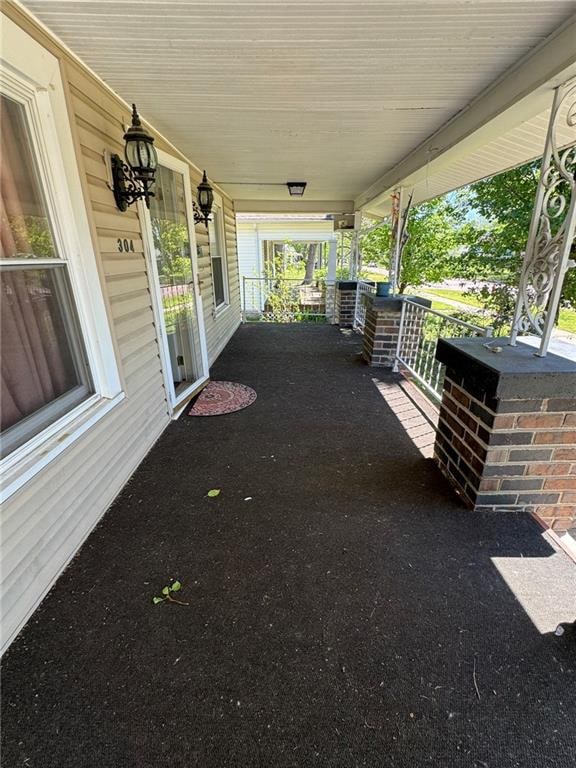 view of patio with covered porch