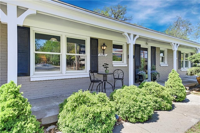 entrance to property with a porch