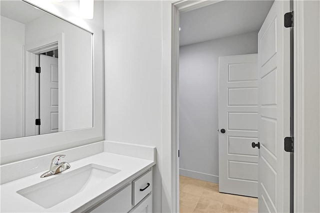 bathroom with vanity