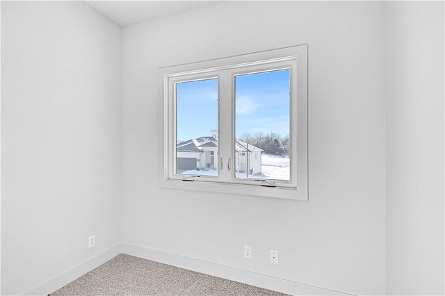 view of carpeted empty room