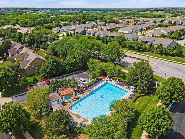 birds eye view of property