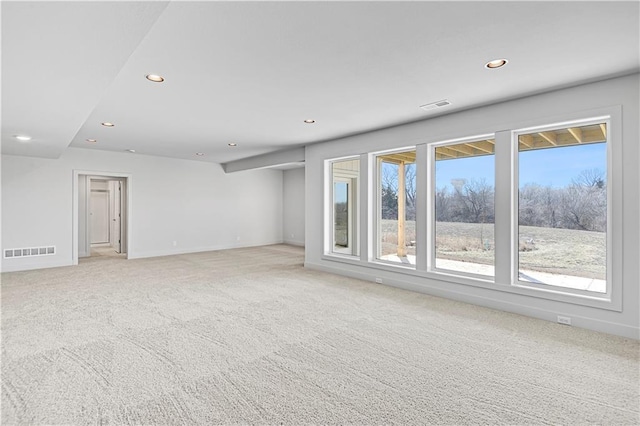 22051 W 100th Ter, Lenexa, KS 66220 - empty room featuring recessed lighting, light colored carpet, and baseboards