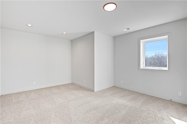 22051 W 100th Ter, Lenexa, KS 66220 - empty room featuring carpet, baseboards, and recessed lighting
