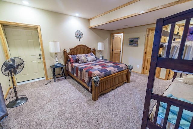 bedroom featuring carpet floors