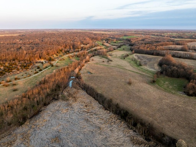 drone / aerial view featuring a rural view